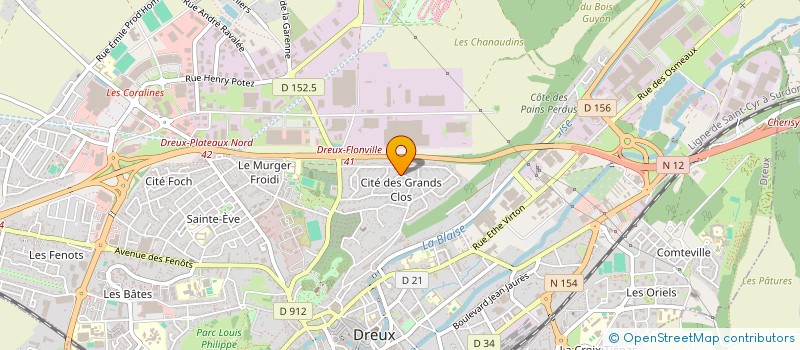 localisation de l'entreprise SCI A G P à DREUX