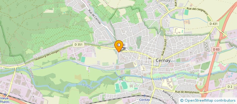 localisation de l'entreprise SCI A.G.P  CERNAY