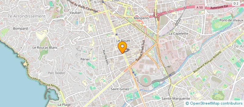 localisation de l'entreprise SCI A.G.R. 2. à MARSEILLE