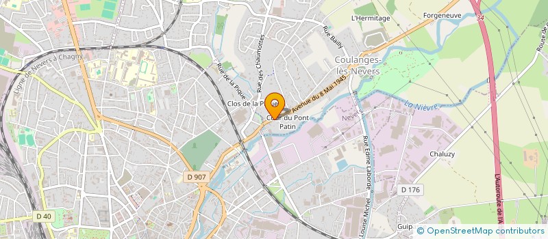 localisation de l'entreprise SCI A.G.V  COULANGES-LES-NEVERS