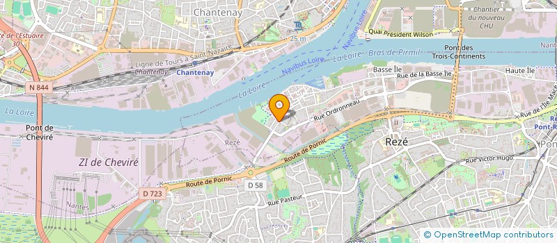 localisation de l'entreprise SCI A.G.V.L.  REZE