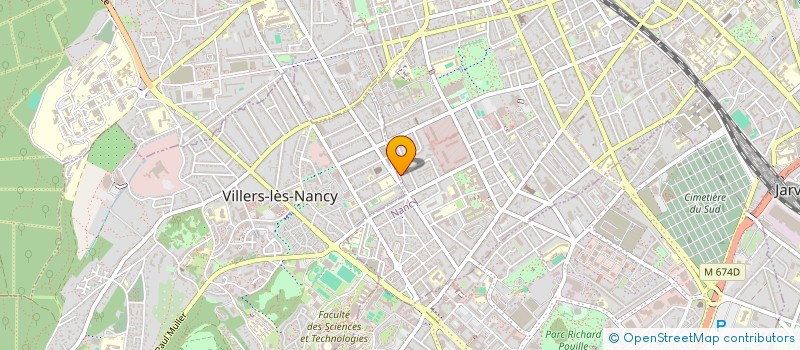 localisation de l'entreprise SCI A.G.V.V.  NANCY