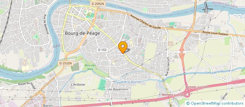 localisation de l'entreprise SCI A.G.X.  BOURG-DE-PEAGE