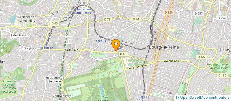 localisation de l'entreprise SCI A&H  SCEAUX