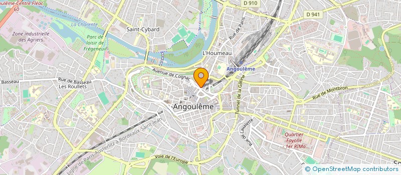 localisation de l'entreprise SCI A.H.M. POYEL à ANGOULEME