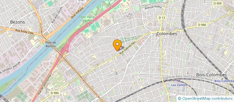 localisation de l'entreprise SCI A H S à COLOMBES