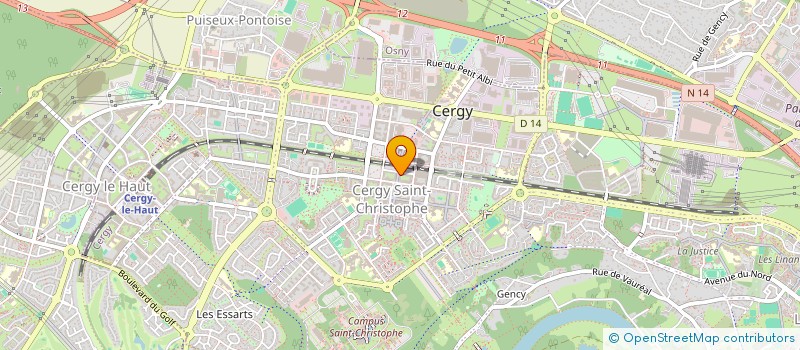 localisation de l'entreprise SCI A IMMO  CERGY