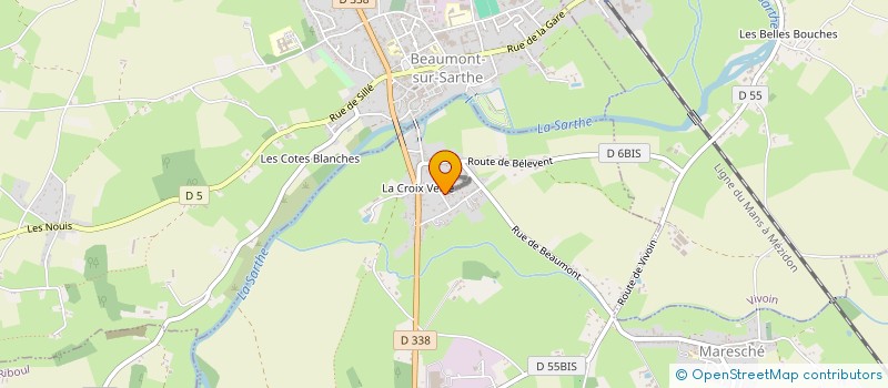 localisation de l'entreprise SCI A IVANOV  LA CHARTRE-SUR-LE-LOIR