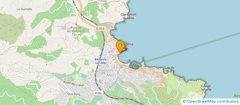localisation de l'entreprise SCI A.J.  BANYULS-SUR-MER