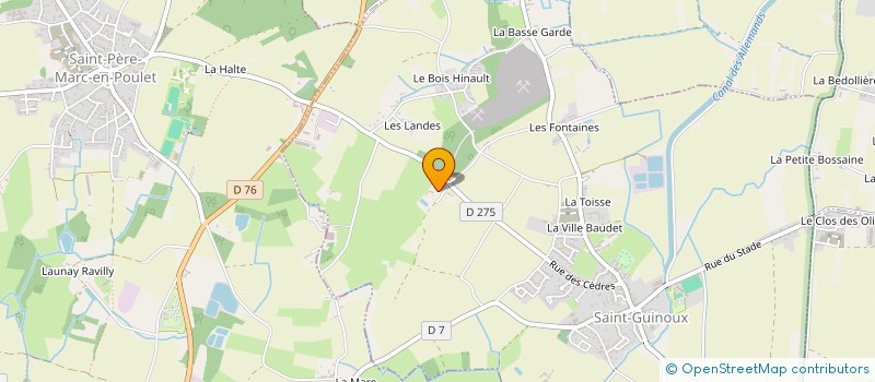 localisation de l'entreprise SCI A.J.  SAINT-GUINOUX