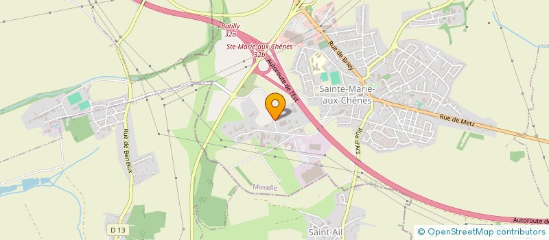 localisation de l'entreprise SCI A J  SAINTE-MARIE-AUX-CHENES