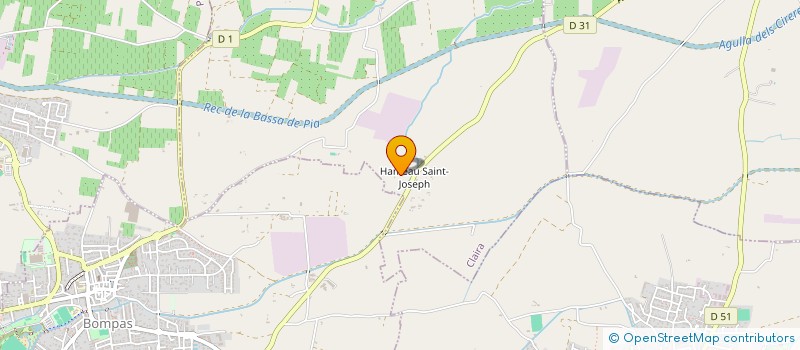 localisation de l'entreprise SCI A.J.B.L  CLAIRA