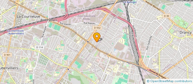 localisation de l'entreprise SCI A.J BROTHERS à LA COURNEUVE