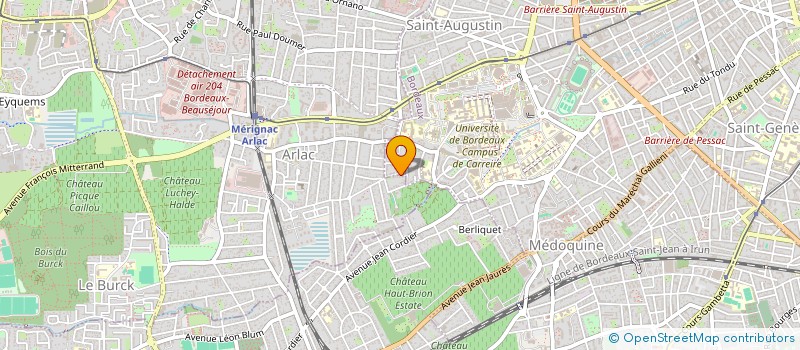 localisation de l'entreprise SCI A J C à BORDEAUX