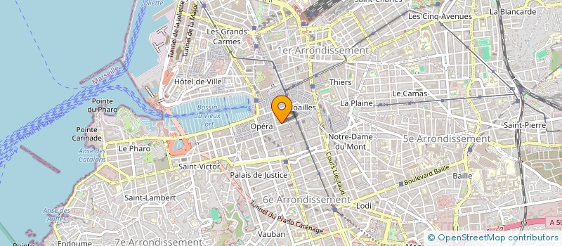 localisation de l'entreprise SCI A . J . D . .A à MARSEILLE