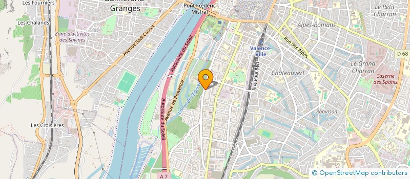 localisation de l'entreprise SCI A&J DUPLAN à VALENCE