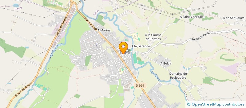 localisation de l'entreprise SCI A.J.E.A  LASSEUBE-PROPRE
