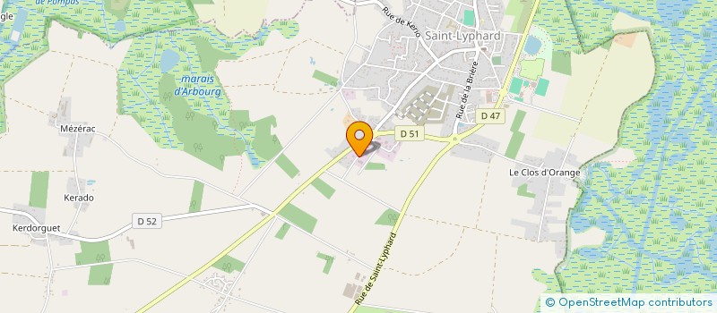 localisation de l'entreprise SCI A.J.E.N.  SAINT-LYPHARD