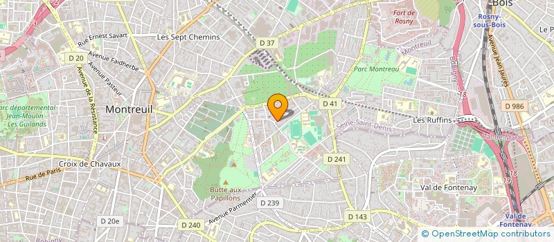 localisation de l'entreprise SCI A.J.E.O. à MONTREUIL