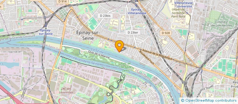 localisation de l'entreprise SCI A.J.F.F à EPINAY-SUR-SEINE