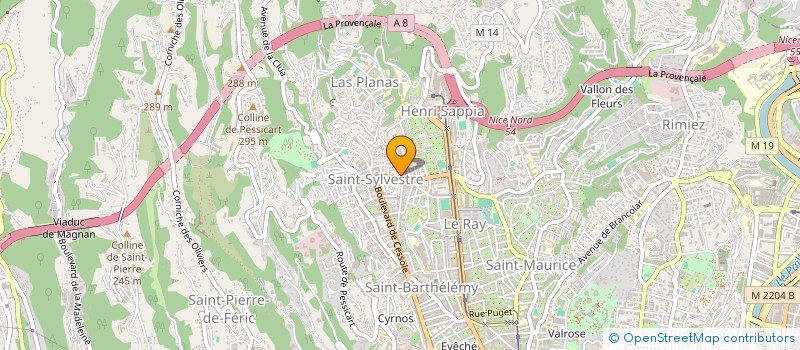 localisation de l'entreprise SCI A.J.F. LOCATIONS à CAGNES-SUR-MER