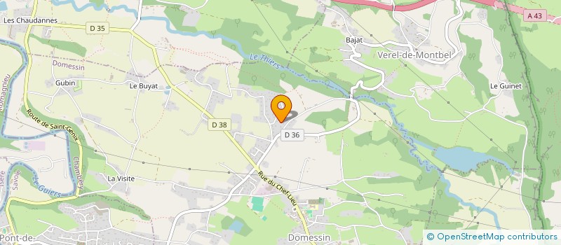 localisation de l'entreprise SCI A.J.L.F.  DOMESSIN