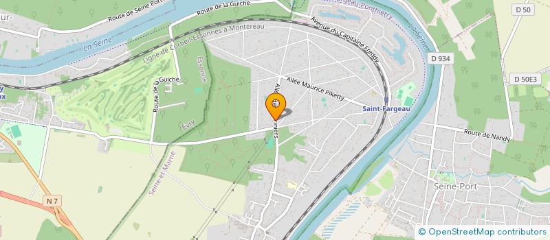 localisation de l'entreprise SCI A.J.L.M  SAINT-FARGEAU-PONTHIERRY