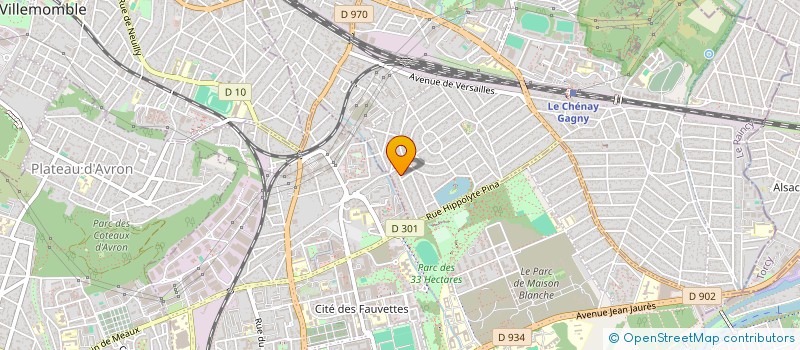 localisation de l'entreprise SCI A.J. LE RAINCY  GAGNY