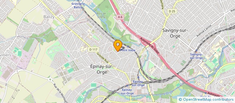 localisation de l'entreprise SCI A J M  IMMOBILIER  EPINAY-SUR-ORGE