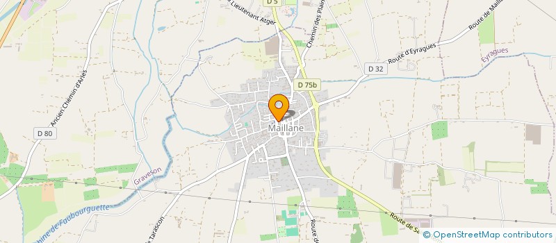 localisation de l'entreprise SCI A.J.M.V.  MAILLANE