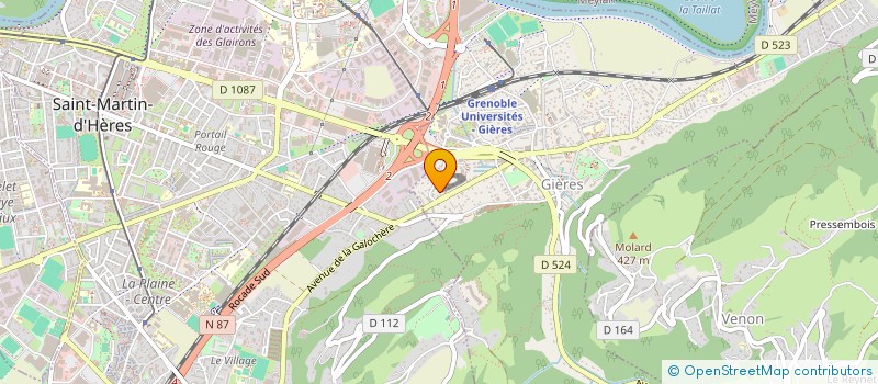 localisation de l'entreprise SCI A.J.P.  GIERES