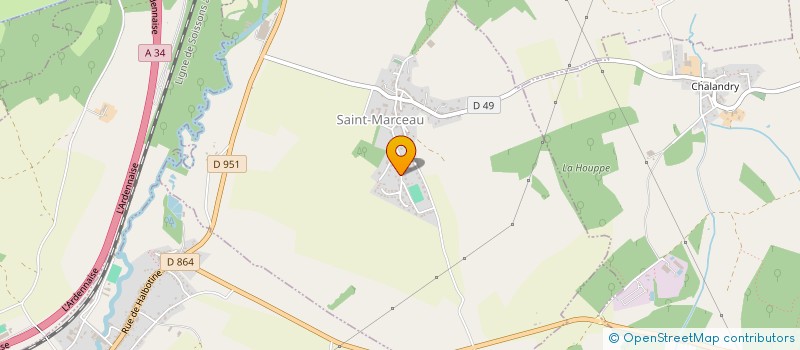 localisation de l'entreprise SCI A.J.P.L  SAINT-MARCEAU