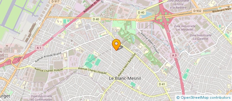 localisation de l'entreprise SCI A.J.R. à LE BLANC-MESNIL
