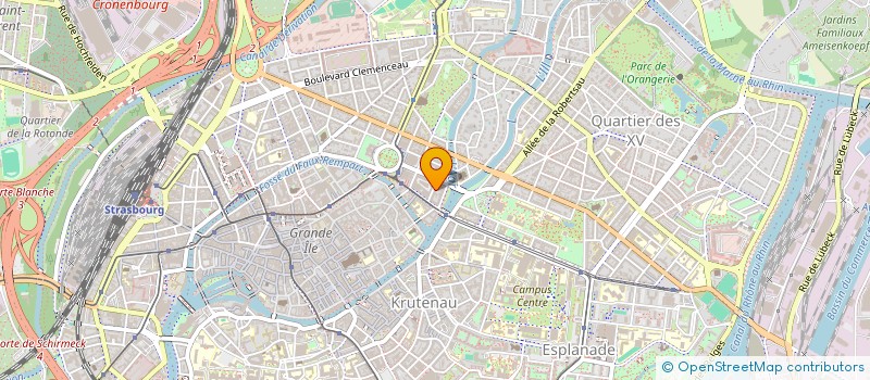 localisation de l'entreprise SCI A.J.T.  STRASBOURG