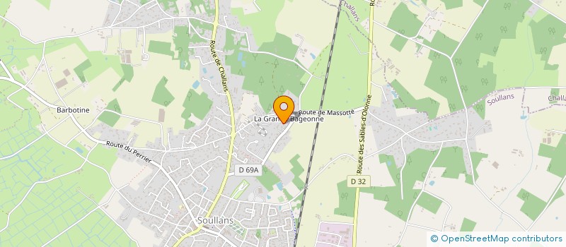 localisation de l'entreprise SCI A.J.T à SOULLANS