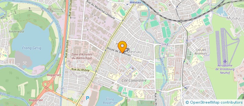 localisation de l'entreprise SCI A.K.  STRASBOURG