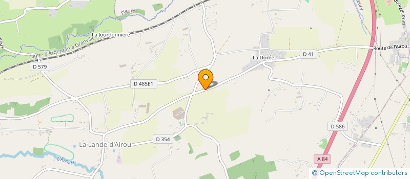 localisation de l'entreprise SCI A'K LOC  LA LANDE-D'AIROU