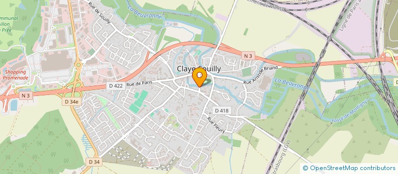 localisation de l'entreprise SCI A.K.T.  CLAYE-SOUILLY