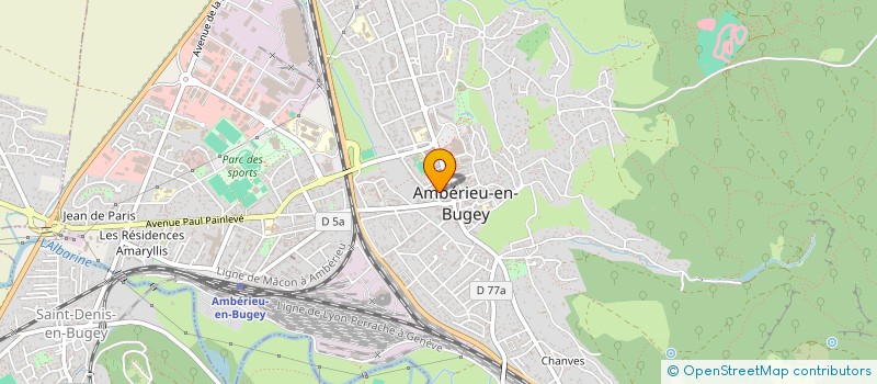 localisation de l'entreprise SCI A.L.  AMBERIEU-EN-BUGEY