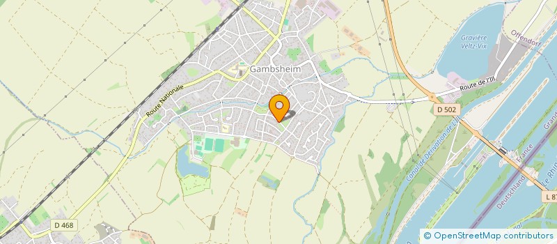 localisation de l'entreprise SCI A&L  GAMBSHEIM