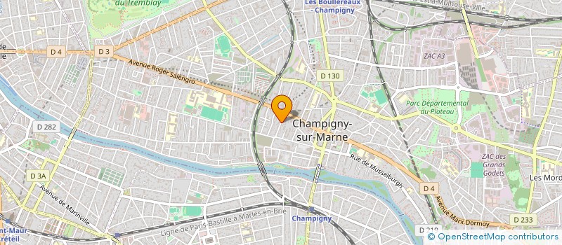 localisation de l'entreprise SCI A L'EST DU GRAND PARIS  CHAMPIGNY-SUR-MARNE