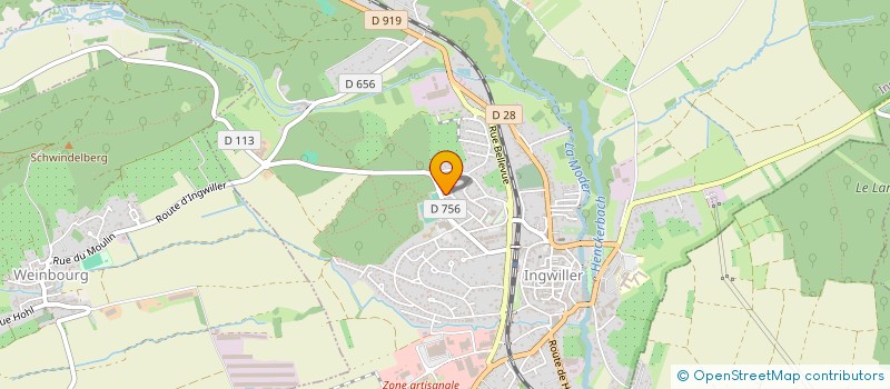 localisation de l'entreprise SCI A L'ETANG  INGWILLER