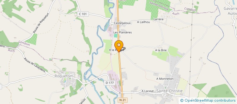 localisation de l'entreprise SCI A. L. F.  SAINTE-CHRISTIE