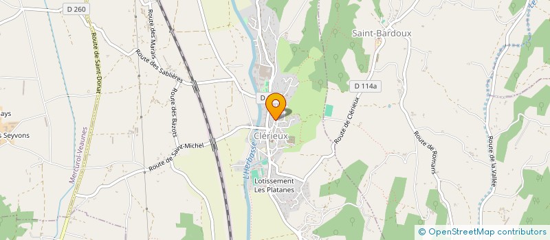 localisation de l'entreprise SCI A.L.G.  CLERIEUX