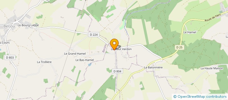 localisation de l'entreprise SCI A.L.I à SAINTE-HONORINE-LA-CHARDONNE