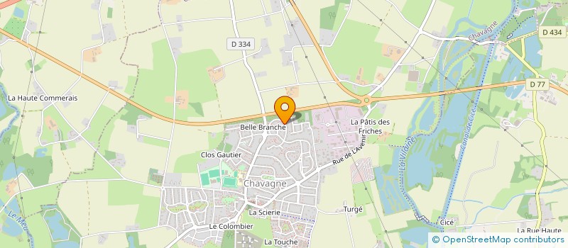 localisation de l'entreprise SCI A L J O  CHAVAGNE