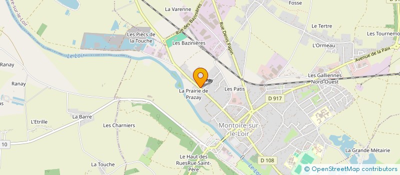 localisation de l'entreprise SCI A.L.M.  MONTOIRE-SUR-LE-LOIR