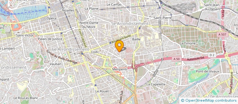 localisation de l'entreprise SCI A L'OCEANE BLEUE  MARSEILLE