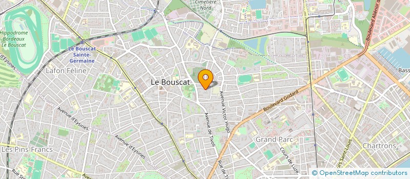 localisation de l'entreprise SCI A L'OMBRE DES PINS  LE BOUSCAT