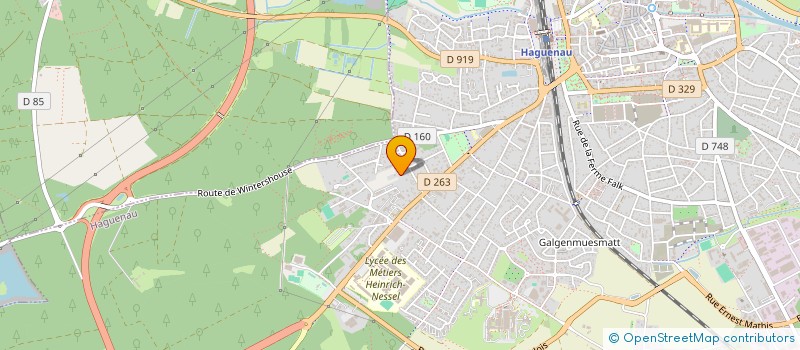 localisation de l'entreprise SCI A L'OMBRE DES PINS  HAGUENAU